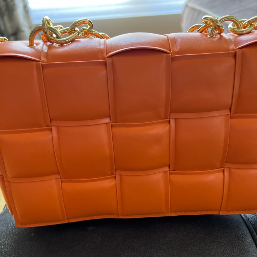 10x6 purse/handbag. Orange.